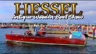 BEAUTIFUL ANTIQUE BOATS Les Cheneaux Island 45th Annual Antique Boat Show Classic Wooden Boats