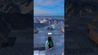 Minecraft with photorealistic mountains#shorts #distanthorizons #fyp