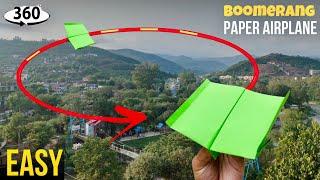 Wapas Aane Wala Paper AeroPlane boomerang plane best paper airplane flapping wings Origami Plane