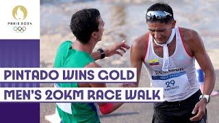 Ecuadors Daniel Pintado Wins Gold   Mens 20km race walk  Paris 2024 Highlights