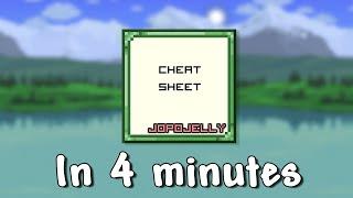 TERRARIA CHEAT SHEET IN 4 MINUTES