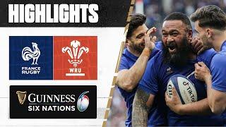 HIGHLIGHTS  France v Wales  2023 Guinness Six Nations