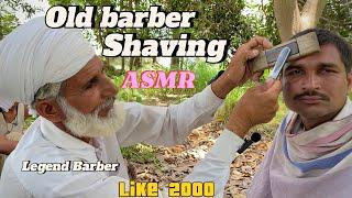 ASMR Fast Shaving with barber is old public part113