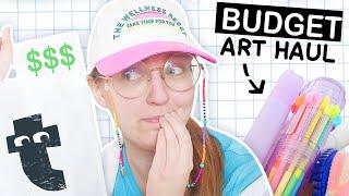 I tested BUDGET Art Supplies from Flying Tiger Art haul & draw