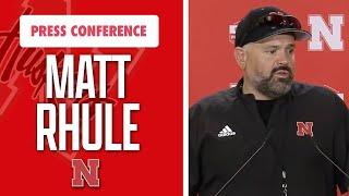 Nebraska Football Head Coach Matt Rhule speaks to the media following the Red-White Spring game