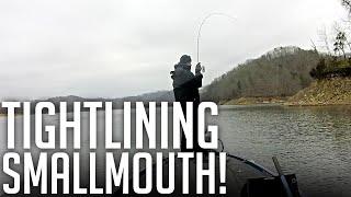 Tightlining For Cold Water SMALLMOUTH  Winter Bass Fishing East Tennessee