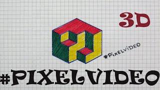 3d drawing drawings by cells #pixelvideo