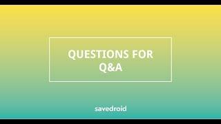 Live Q&A savedroid ICO #9 Deutsch