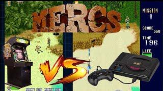 Battle Of The Mercs Arcade Vs Sega Mega Drivegenesis