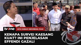 Effendi Gazali Survei Kaesang Paling Tinggi Karena Kedekatan Dengan Tokoh Politik  AKIP tvOne