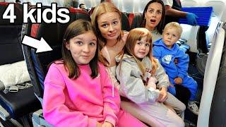 Flying to USA with 4 KIDS  Family Fizz