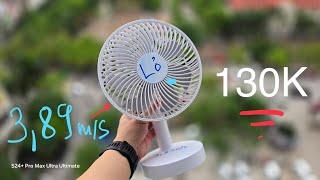 Quạt Lỏ 8 inch này sẽ khiến bạn bất ngờ  Quạt tích điện để bàn NGON - BỔ - RẺ