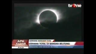 Detik Detik Gerhana Matahari Total di Bangka Belitung
