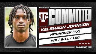 WATCH 4-star WR Kelshaun Johnson commits to Texas A&M