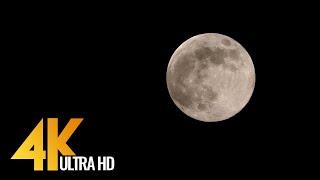 4K Supermoon - Wonderful Night Footage with Chill Out Music to Fight Insomnia