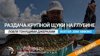 Ловля джерками на глубинах или раздача крупной щуки. Strike Pro Buster Jerk Sinking Тонущий