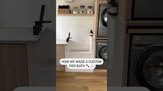 How we made a custom dog wash bath. See the full detailed video over on my channel. #home