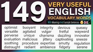 149 VERY USEFUL English Vocabulary Words with Meanings and Phrases  Improve Your English Fluency