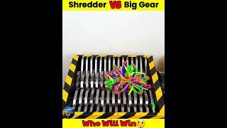 Shredder Vs Big Size Gear #shorts #uniquerxperiment #whatif #मजेदारवीडियो