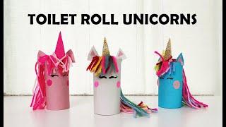 DIY Unicorns from Toilet Rolls - Paper Craft Ideas - Recycled Crafts