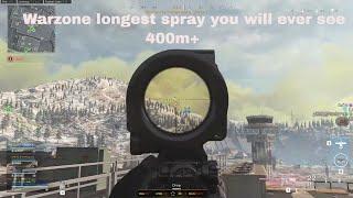 My longest M4 Spray in Warzone 400M +