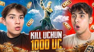 HAR 1 KILL UCHUN 1000 UC OLDIK️SUBA VS GRINCH YANGI VERSIYADA  PUBG MOBILE