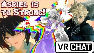 Hyperdeath Asriel and Cloud Strife Vs Kromia in VRchat