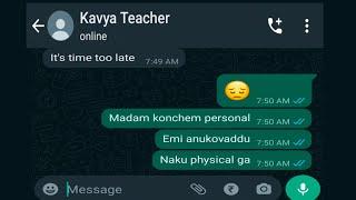 Best Student asking Teacher for S**  WhatsApp Chat  Teacher Student  Hormones Problem