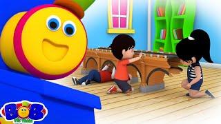 London Bridge is Falling Down + More Nursery Rhymes & Children Songs by Bob The Train