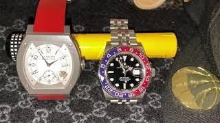 FP Journe Elegante 48 Titalyt vs Rolex Pepsi Jubilee