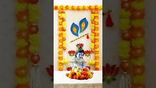 Krishna Janmashtami decoration idea  janmashtami decoration idea for home  #krishnajanmashtami