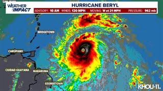 Tracking the Tropics Hurricane Beryl strengthens into Category 4 storm