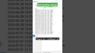 Screening #saham #trading #telegrambot #ihsg