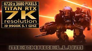 Mechabellum gameplay in 7K video resolution  Nvidia Titan RTX and Intel 9900K  6720 x 3680 pixels