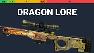 AWP Dragon Lore - Skin Float And Wear Preview