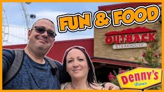 Dennys Breakfast  Outback Steakhouse  Epcot  Orlando Florida Vlog