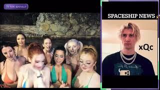 Amouranth with adult stars girls react on xQc smash aur pass 