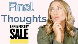 Final Thoughts Nordstrom Anniversary Sale 2020 {Over 40}