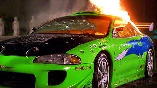 Paul Walkers Mitsubishi Eclipse gets destroyed  The Fast and the Furious  CLIP