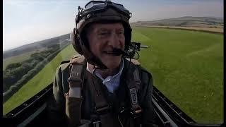 Brian Fox has dreamed of flying in a Spitfire since 1940 and got his chance this day UK 2492024