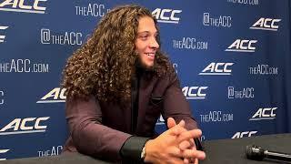 Louisville DE Ashton Gillotte Speaks with ACC Media at 2024 ACC Football Kickoff