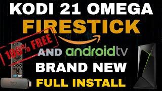 BRAND NEW KODI 21 Omega  Firestick & Android PLUS ADD-ONS