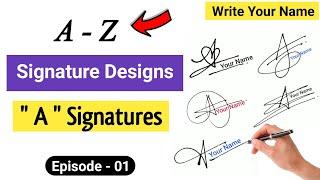 سبک امضای A تا Z  Signature Style Of My Name  یک امضا  قسمت 01