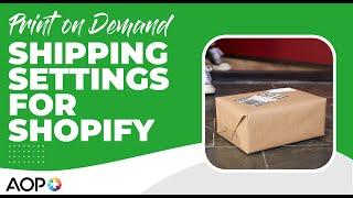 How to Set Up Shopify Shipping Rates for Print on Demand