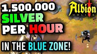 Albion Online How to Make 1.5 Million Silver Per Hour in Blue Zones Safe Zone Money Making Method