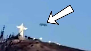 A UFO was seen above the Jesus statue A spaceship in Missouri