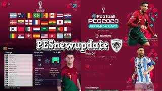 PES 2021 Menu World Cup 2022 by PESNewupdate