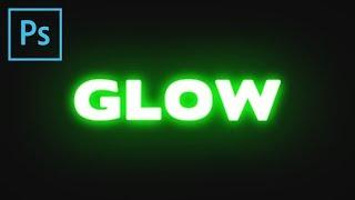 Photoshop Text Glow Effect #TextEffect3