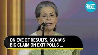 Sonia Gandhi’s First Reaction After Exit Polls Predict Thumping BJP Win ‘Just Wait & See…’