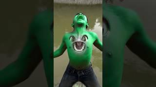 Hulk Boy scary transformatin Backflip smash With Skinny Red Hulk #shorts